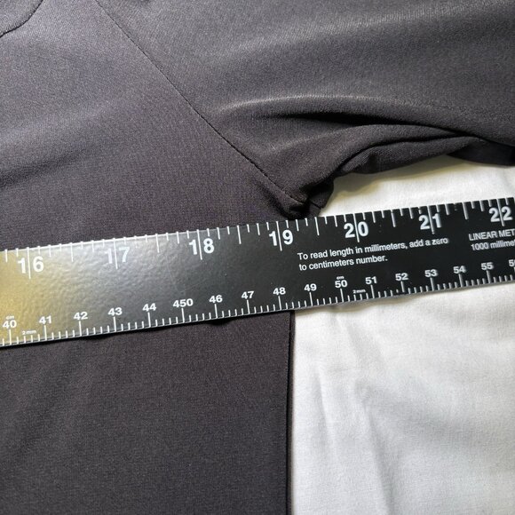 Susan Graver Womens Liquid Knit Dress Size Med Cold Shoulder Black A289176 - Picture 5 of 9